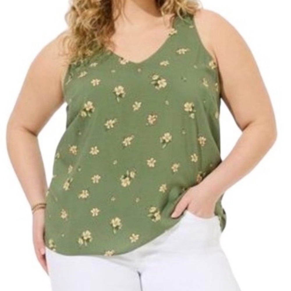 Torrid Challis Stitch Detail Tank